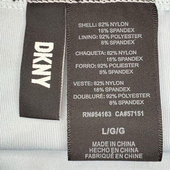 DKNY Leopard Print Bikini Set | High-Waisted Swimwear | Blue White Animal Print - Picture 8 of 8